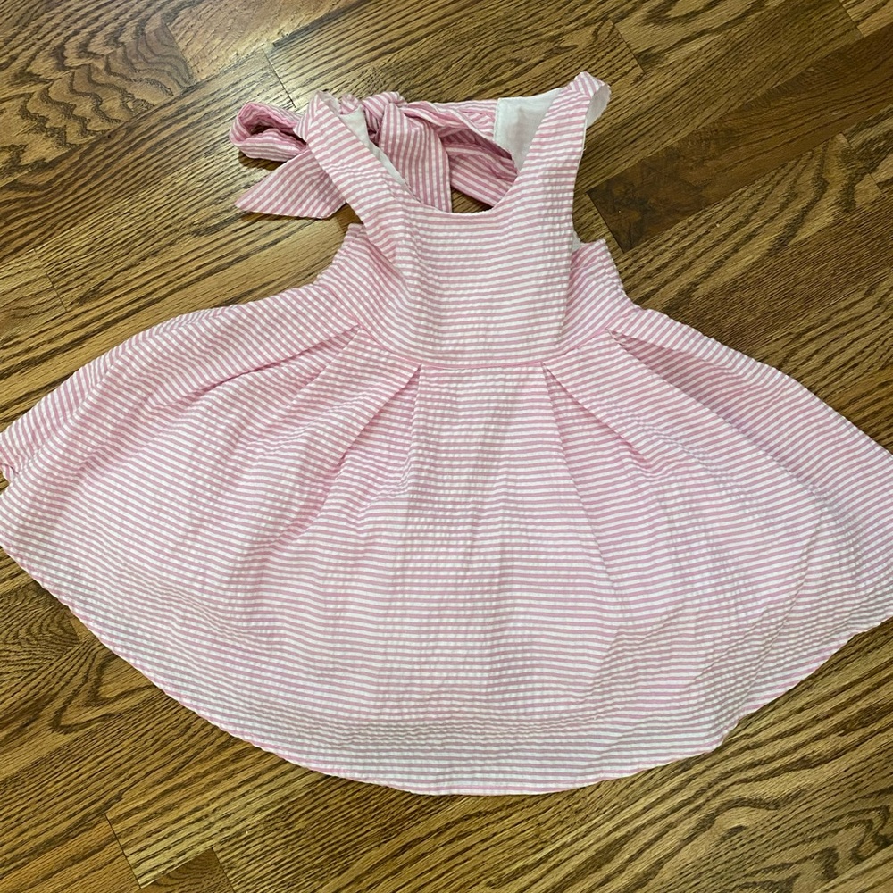 Rare editions girls 2T pink seersucker dress